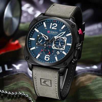Orologio al Quarzo in Pelle d'Affari™ - Olsen & Olsen