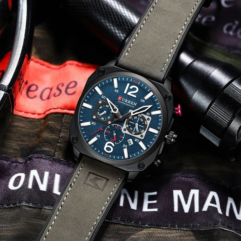 Orologio al Quarzo in Pelle d'Affari™ - Olsen & Olsen