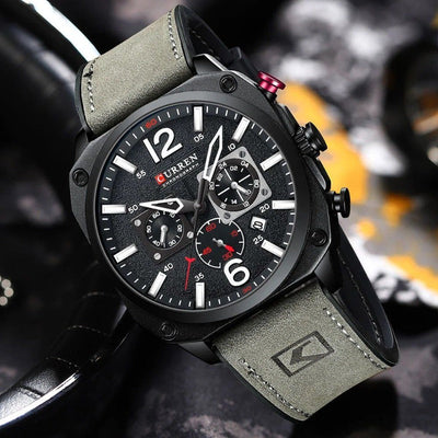 Orologio al Quarzo in Pelle d'Affari™ - Olsen & Olsen