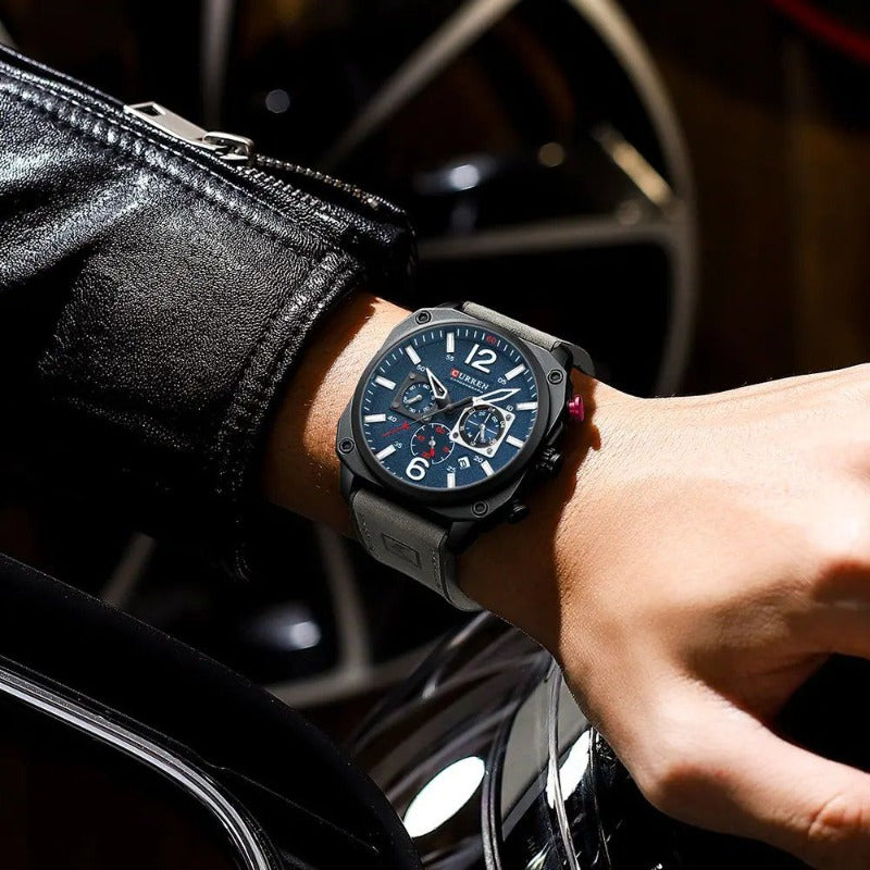 Orologio al Quarzo in Pelle d'Affari™ - Olsen & Olsen