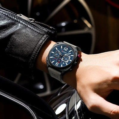 Orologio al Quarzo in Pelle d'Affari™ - Olsen & Olsen