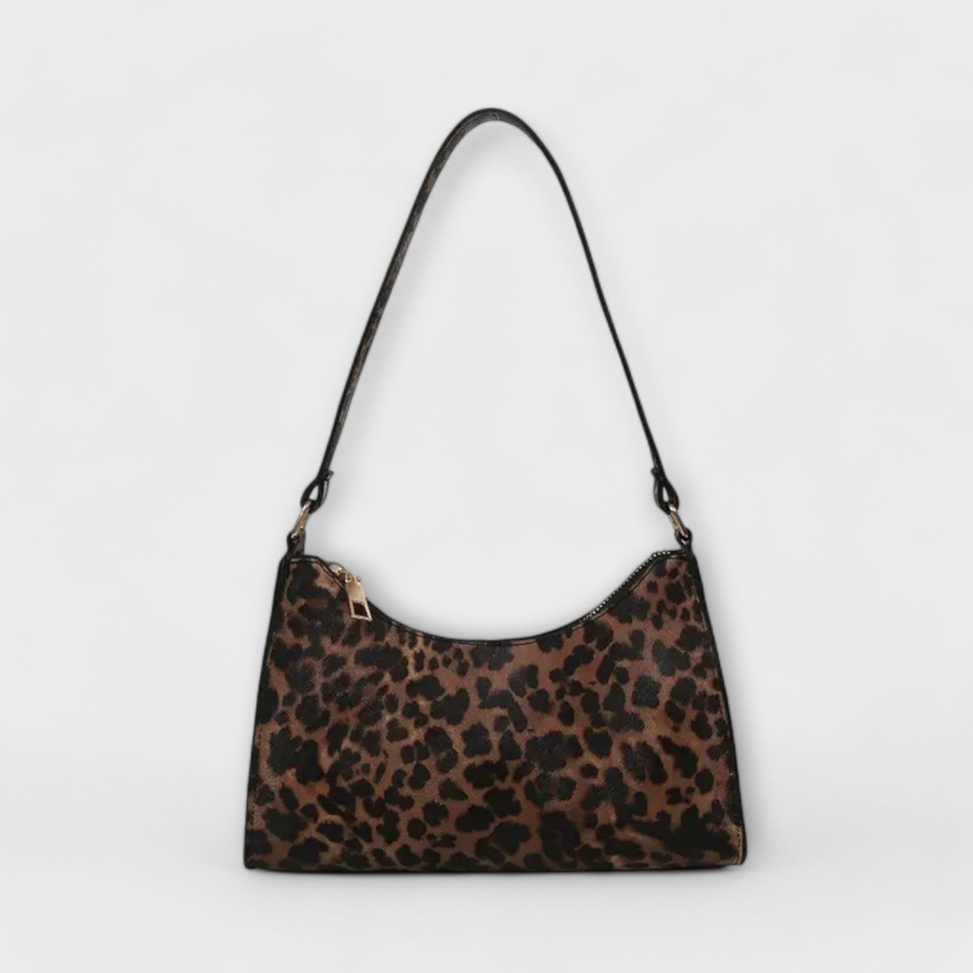 Nora. - Borsa a spalla in stile francese con motivo leopardato