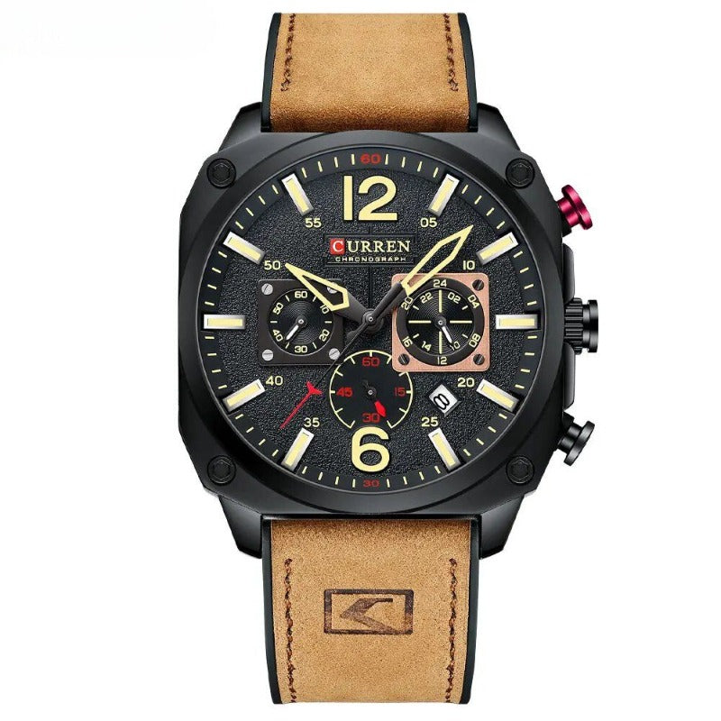 Orologio al Quarzo in Pelle d'Affari™ - Olsen & Olsen