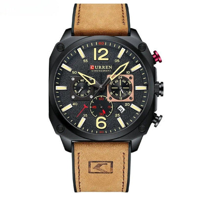 Orologio al Quarzo in Pelle d'Affari™ - Olsen & Olsen