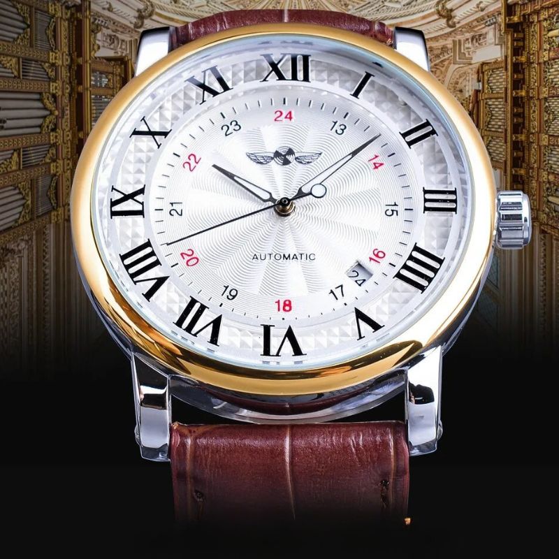 Orologio Automatico di Lusso in Pelle Completo™ - Olsen & Olsen
