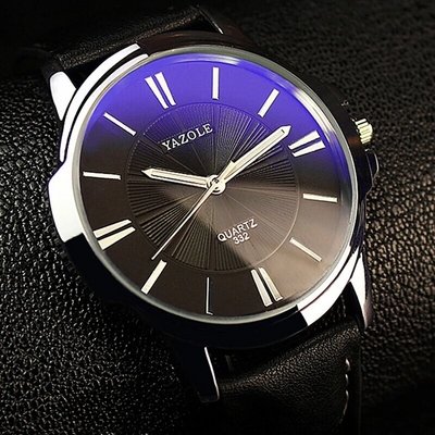 Orologio in Pelle con Vetro Blu Lussuoso™ - Olsen & Olsen