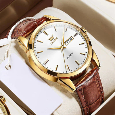 Orologio da uomo in pelle di lusso™ Olsen & Olsen