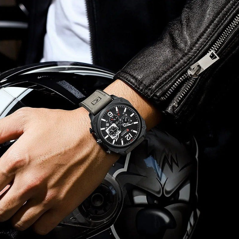 Orologio al Quarzo in Pelle d'Affari™ - Olsen & Olsen