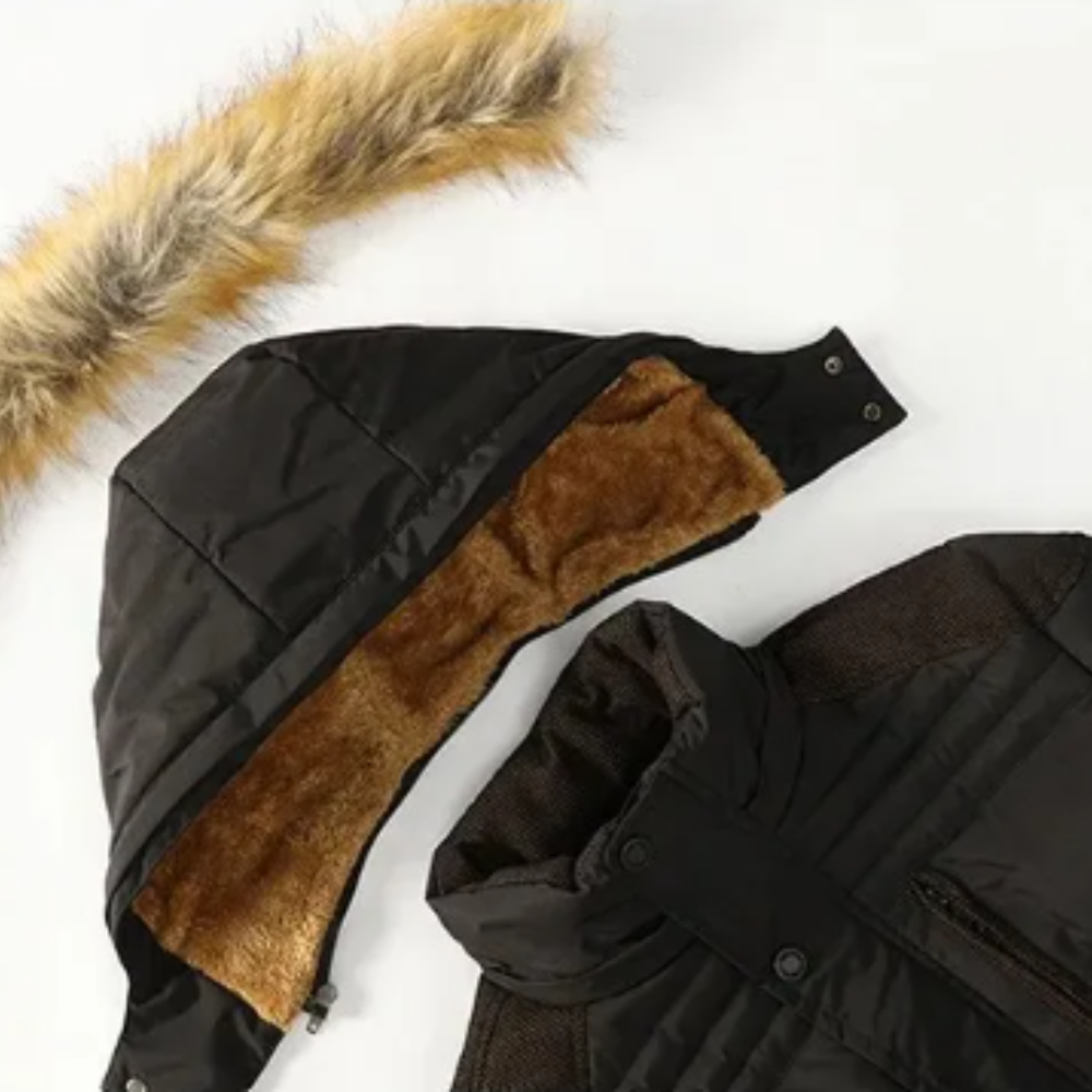 Giacca Invernale Elegante in Pile Imbottito