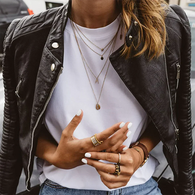 Mikayla | Giacca da Biker in Pelle per Donna | Strutturata e versatile