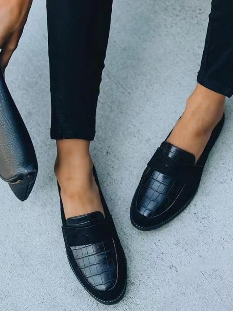 AVA CROC-DETAIL LOAFERS ORTOPEDICI