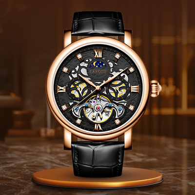 OROLOGIO MECCANICO AUTOMATICO IN PELLE DA UFFICIO™ - Olsen & Olsen