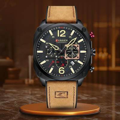 Orologio al Quarzo in Pelle d'Affari™ - Olsen & Olsen