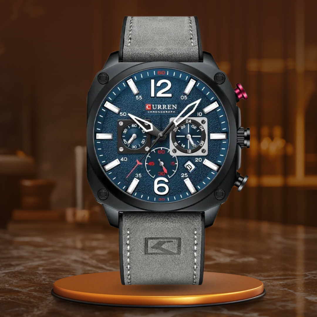 Orologio al Quarzo in Pelle d'Affari™ - Olsen & Olsen