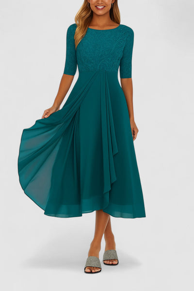Elisa-Abito formale elegante con pizzo