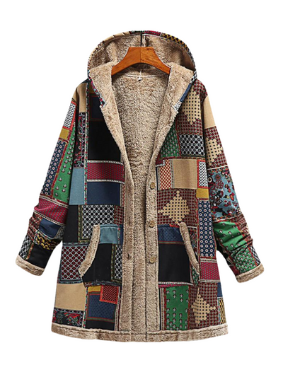 CAPPOTTO COZY STAMPATO AURORA