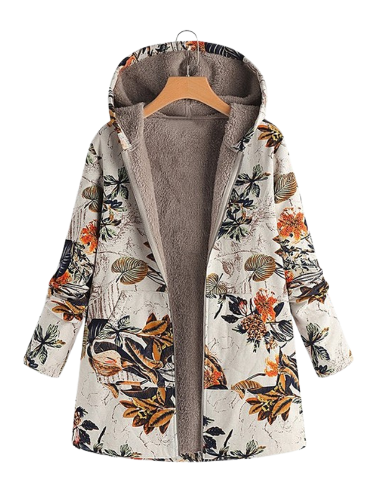 CAPPOTTO COZY STAMPATO AURORA