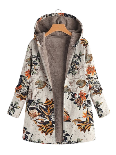 CAPPOTTO COZY STAMPATO AURORA
