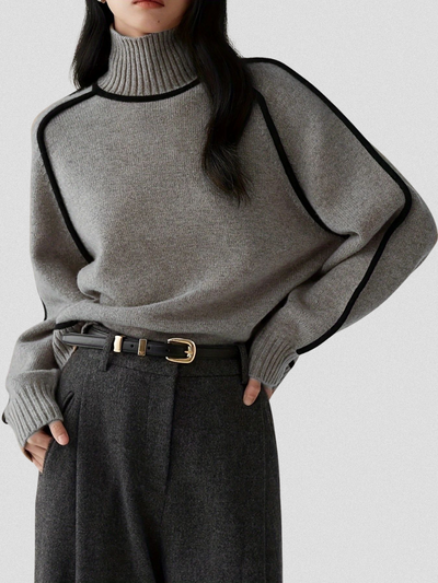MAGLIONE ELOISE CON CONTRASTO