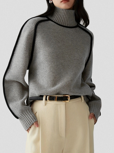 MAGLIONE ELOISE CON CONTRASTO