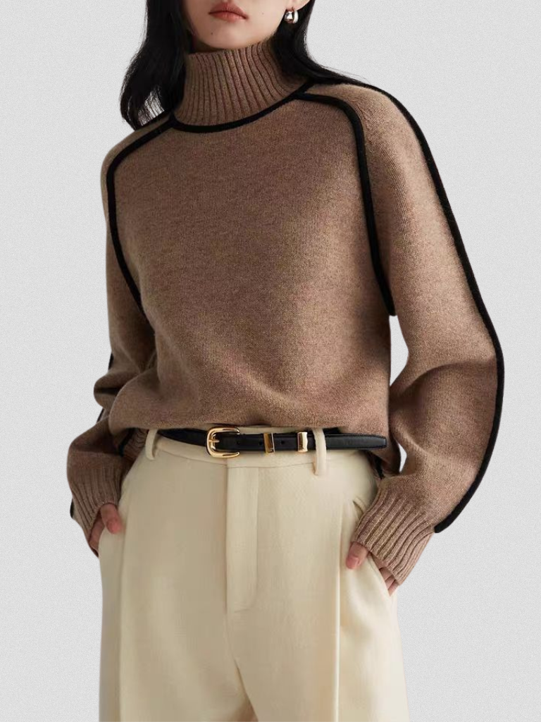 MAGLIONE ELOISE CON CONTRASTO