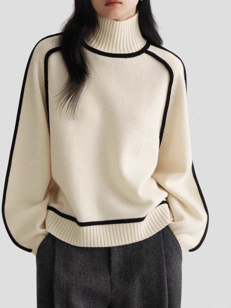 MAGLIONE ELOISE CON CONTRASTO