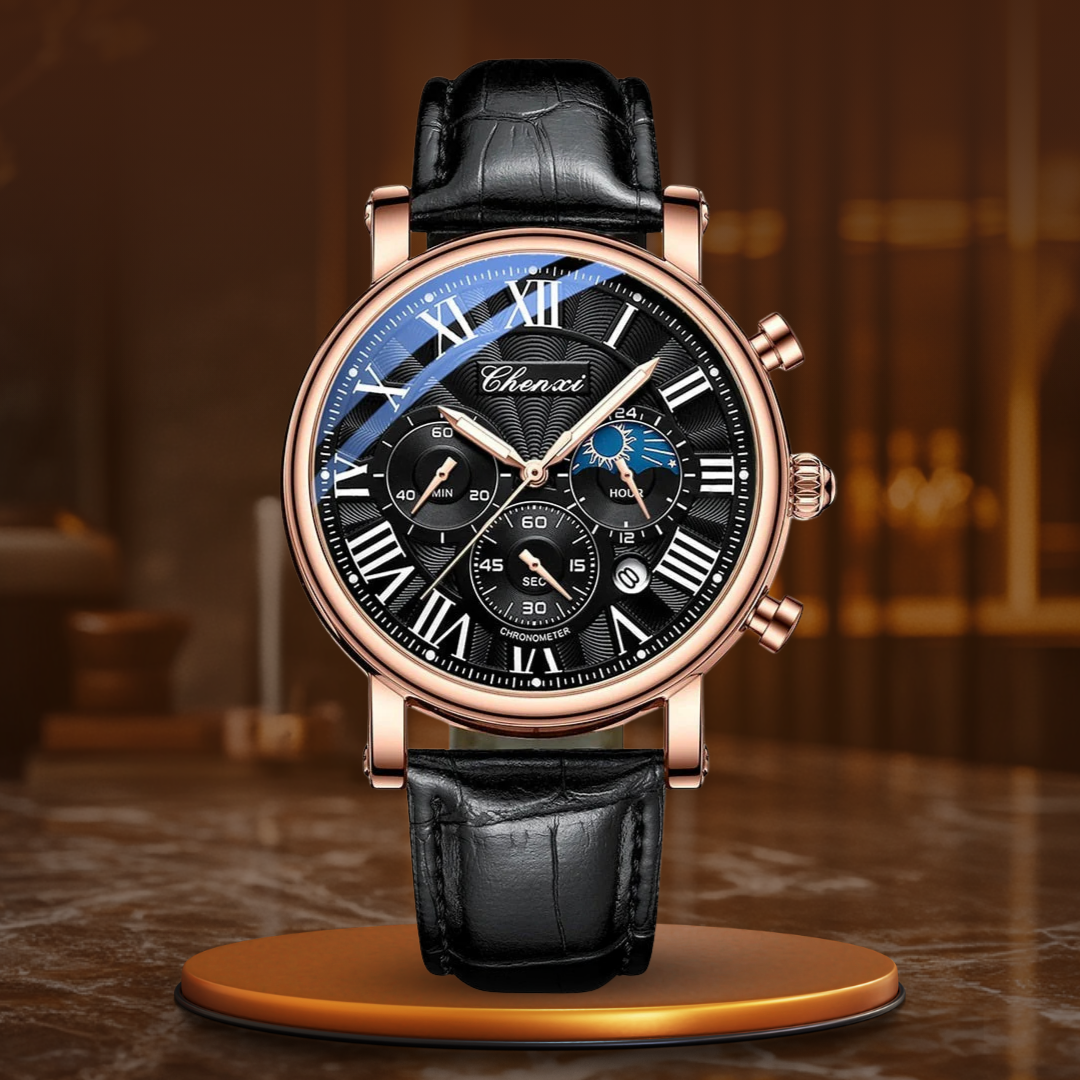 Orologio Quarzo con Cinturino in Pelle di Lusso™ - Olsen & Olsen