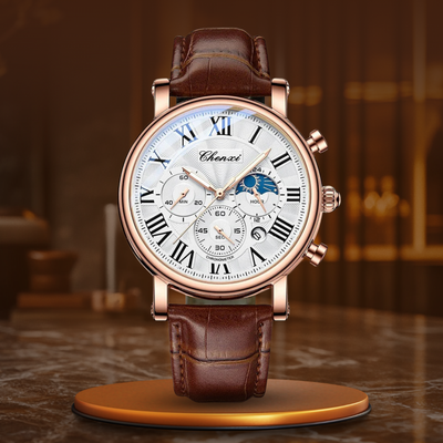 Orologio Quarzo con Cinturino in Pelle di Lusso™ - Olsen & Olsen