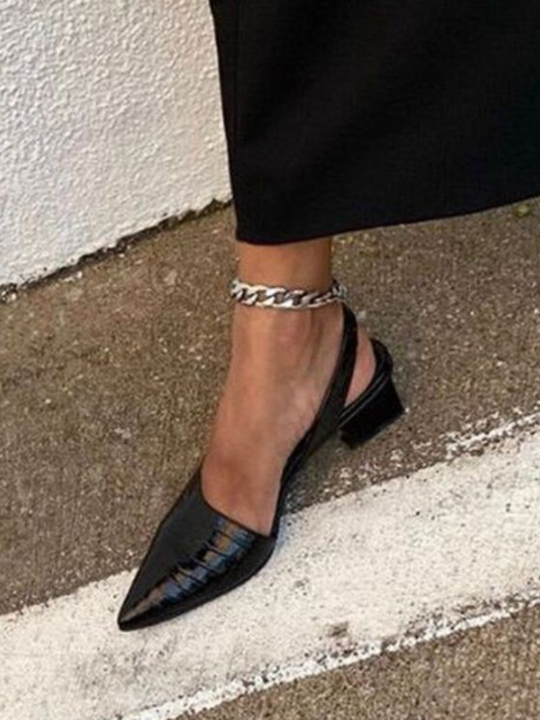 MAE TACCHI SLINGBACK EFFETTO CROC