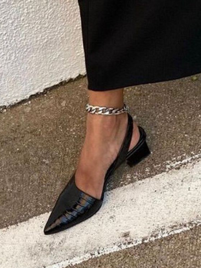 MAE TACCHI SLINGBACK EFFETTO CROC