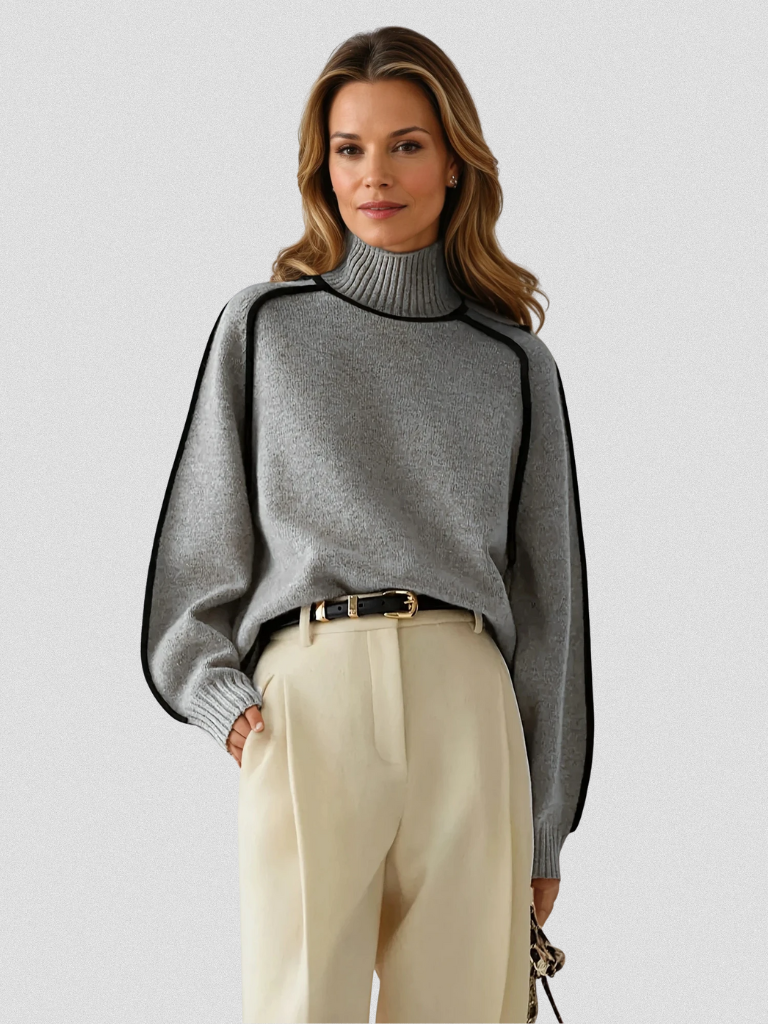 MAGLIONE ELOISE CON CONTRASTO