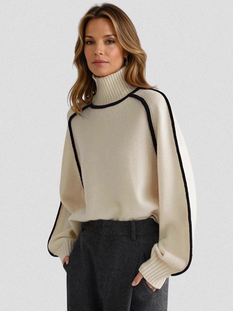 MAGLIONE ELOISE CON CONTRASTO