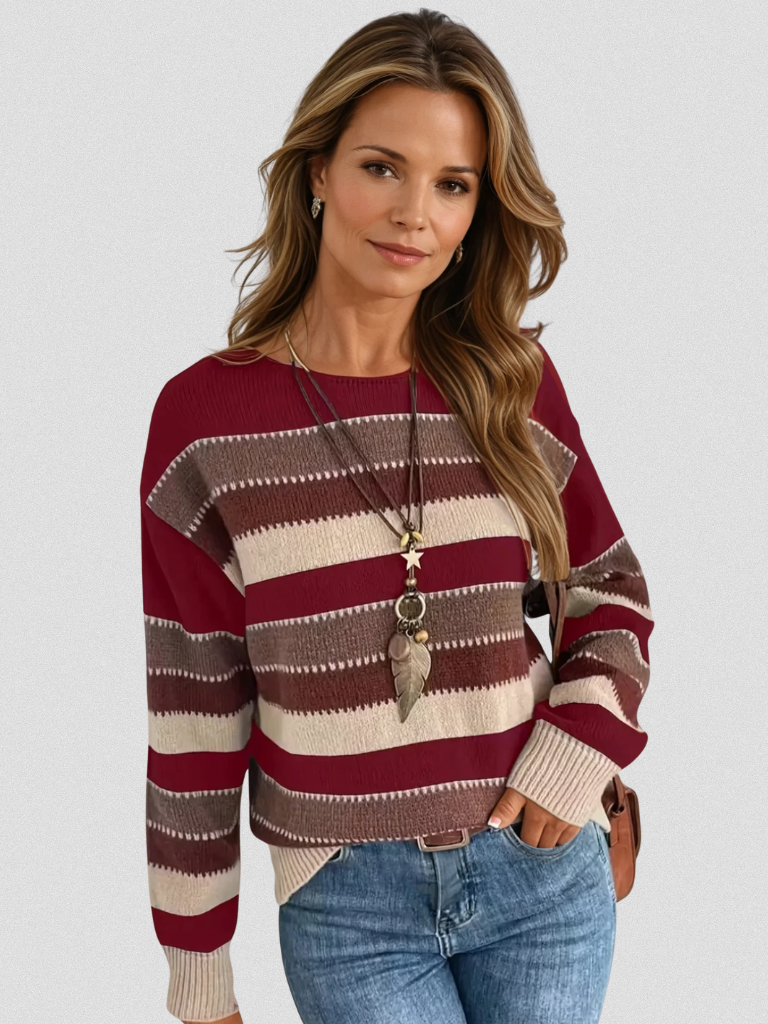 PULLOVER STRIATO POLVEROSO