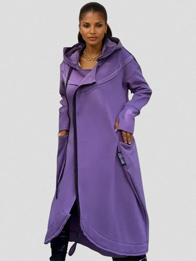 EVELISSE FELPA CON ZIP LUNGA