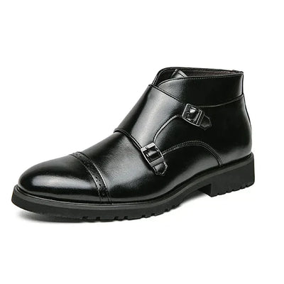 Parker | Stivali a Doppia Fibbia in Pelle Sintetica