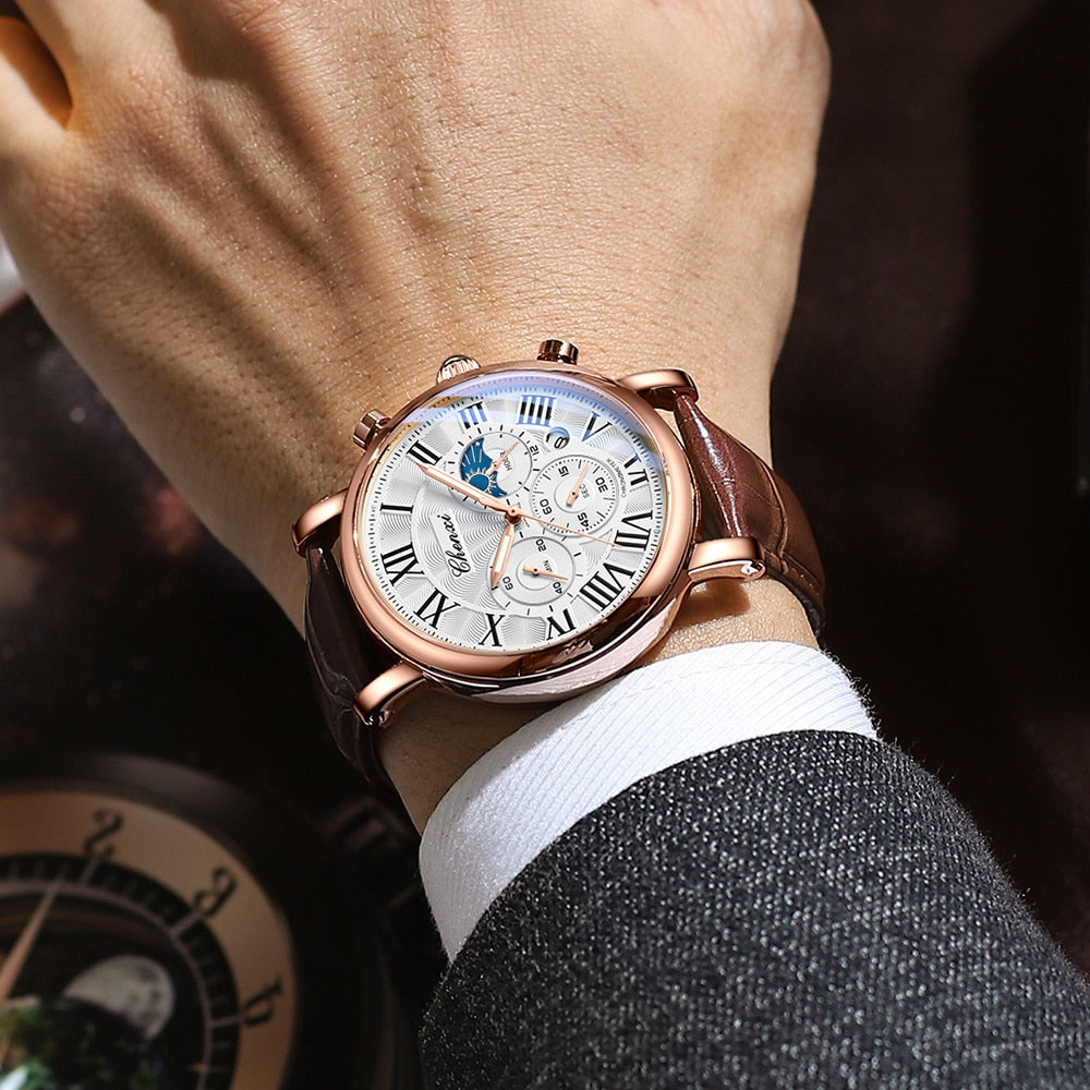 Orologio Quarzo con Cinturino in Pelle di Lusso™ - Olsen & Olsen