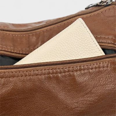 Nora. – Borsa a tracolla multilivello ispirata al vintage