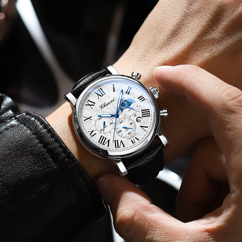 Orologio Quarzo con Cinturino in Pelle di Lusso™ - Olsen & Olsen