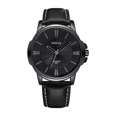 Orologio in Pelle con Vetro Blu Lussuoso™ - Olsen & Olsen
