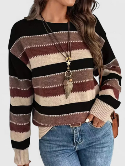 PULLOVER STRIATO POLVEROSO