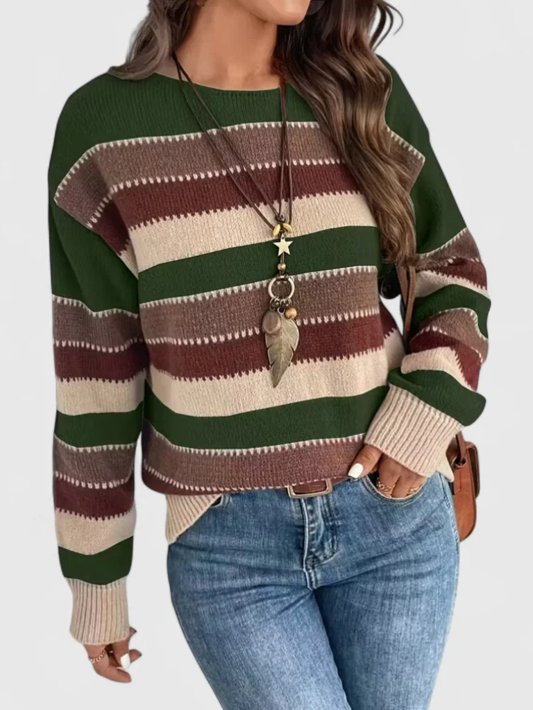 PULLOVER STRIATO POLVEROSO