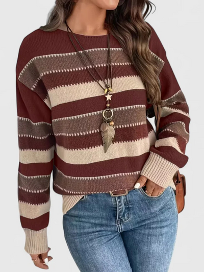 PULLOVER STRIATO POLVEROSO
