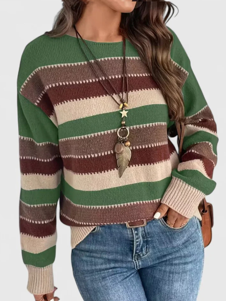 PULLOVER STRIATO POLVEROSO
