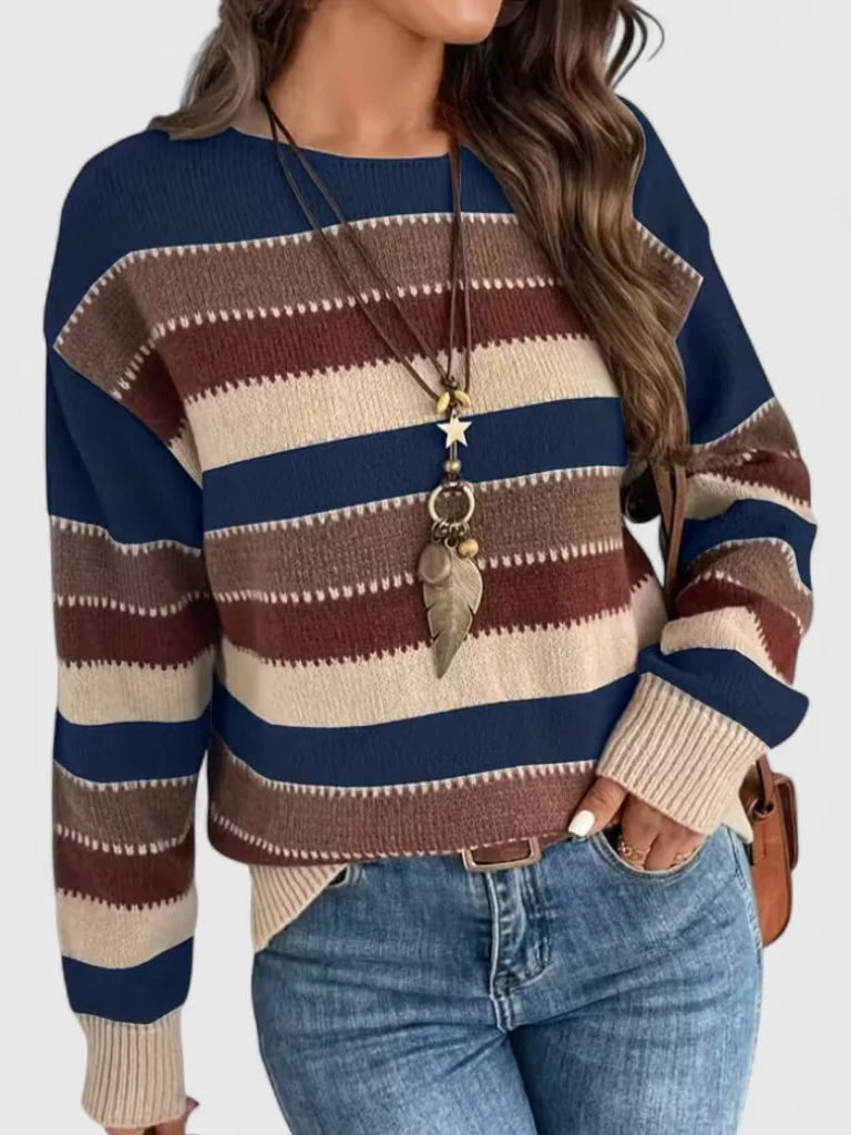 PULLOVER STRIATO POLVEROSO
