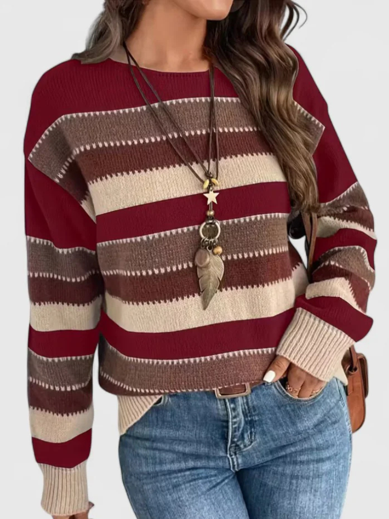 PULLOVER STRIATO POLVEROSO