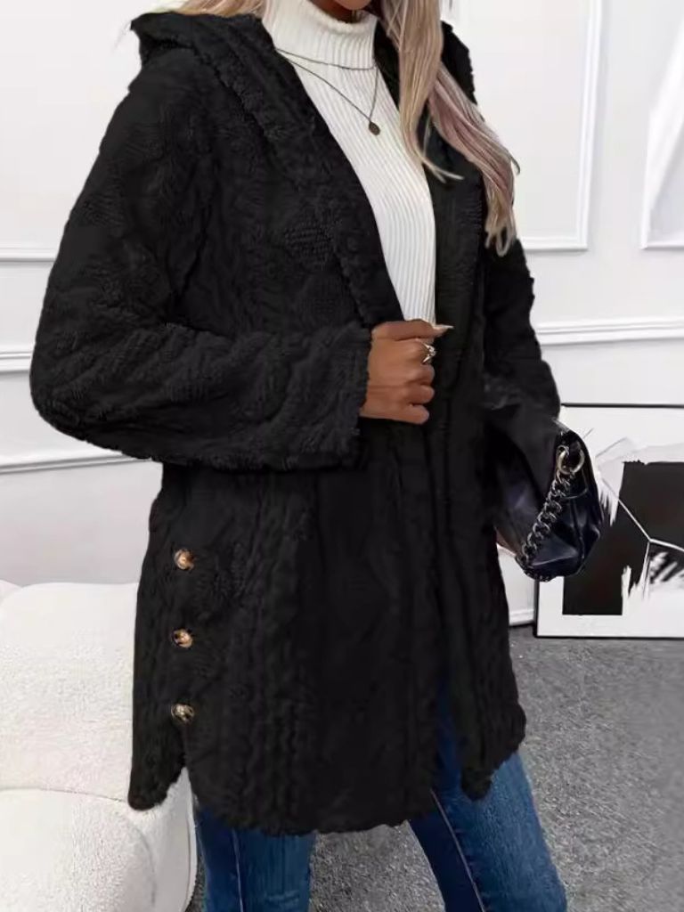GIACCA CARDIGAN CON CAPPUCCIO LAURA
