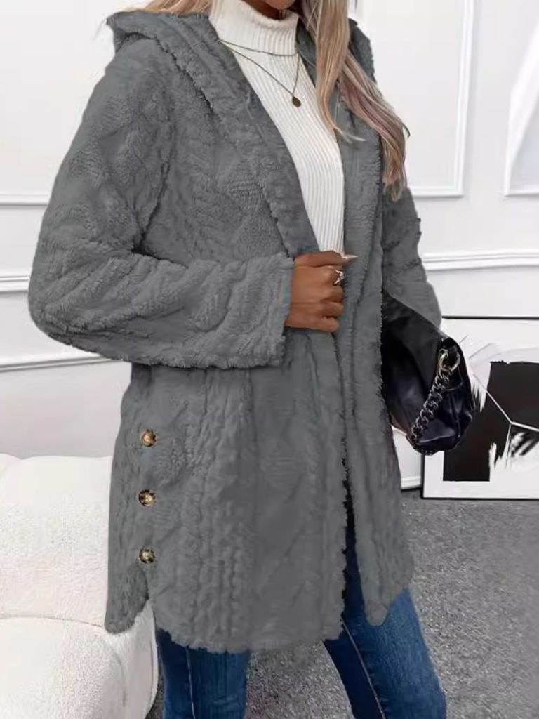 GIACCA CARDIGAN CON CAPPUCCIO LAURA