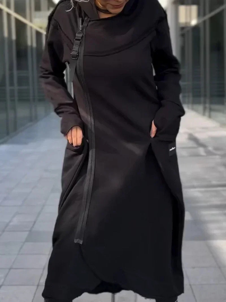 EVELISSE FELPA CON ZIP LUNGA