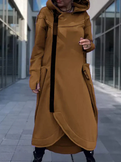 EVELISSE FELPA CON ZIP LUNGA