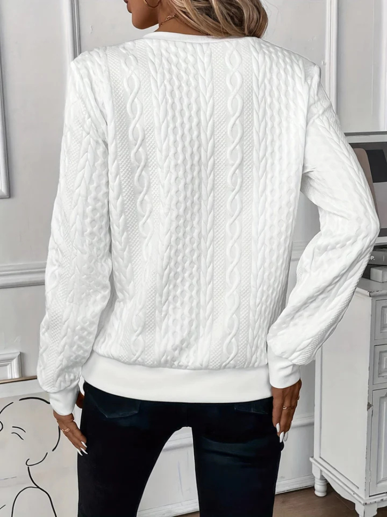 MAGLIONE ZIP IN MAGLIA CABLE THALIENNE